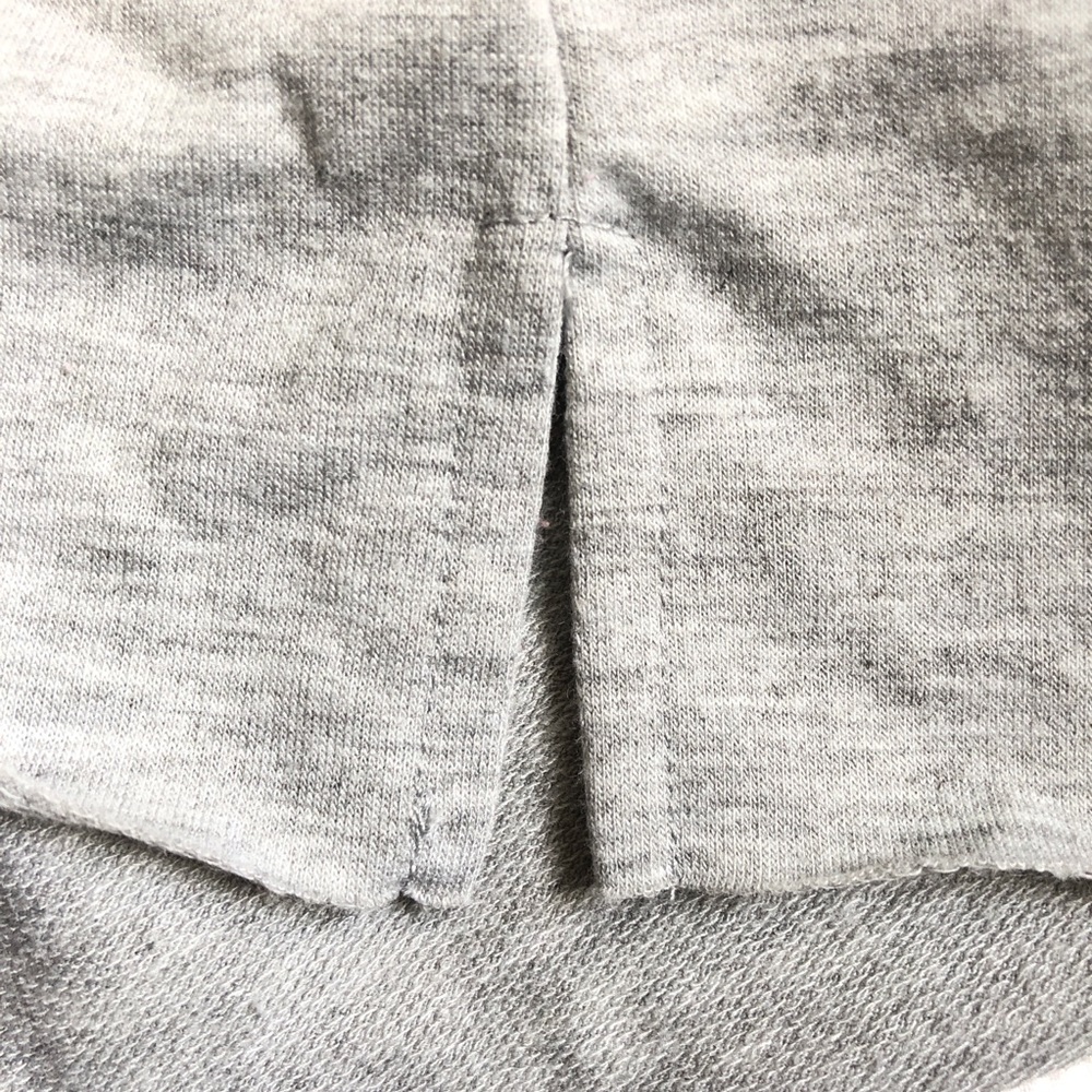 Sequins Hoodie FRIDAY MOOD REBELLIOUS ONE Hoodie Relaxed Fit Top Gray Bl… - Picture 7 of 10
